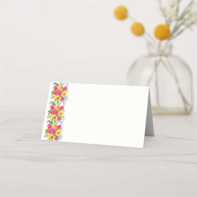 Cartão De Mesa Placa de Local de Nome Dobrado (Frente)