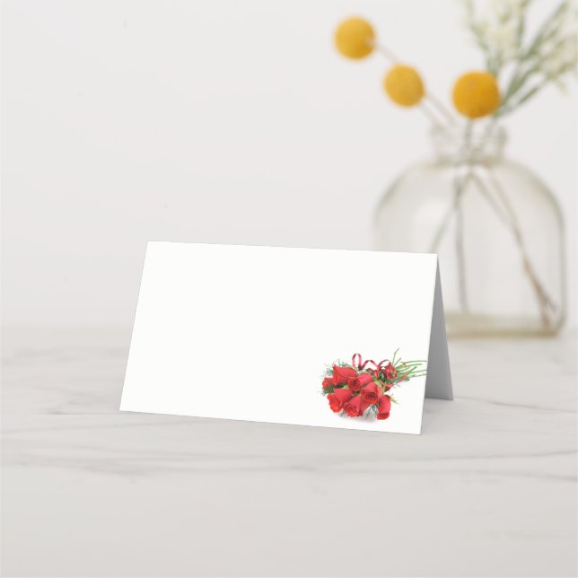 Cartão De Mesa Placa de Local de Nome Dobrado (Frente)