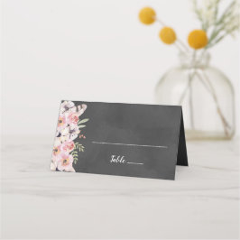 Cartão De Mesa Placa de Local do Quadro Floral Boho