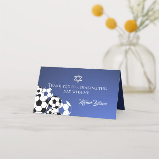 Cartão De Mesa Placa de lugar Mitzvah, Bar de futebol