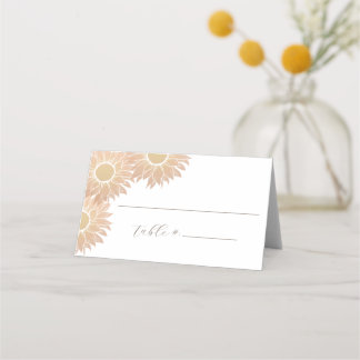 Cartão De Mesa Placa de Número da Mesa de Casamento de Girassol M