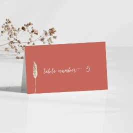 Cartão De Mesa Placa de Número de Tabela Elegante Simples