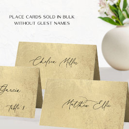 Cartão De Mesa Placa única de lugar de Recepção de casamento Dour