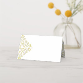 Cartão De Mesa Placas de Colocação do Vazio de Filigrão Dourado