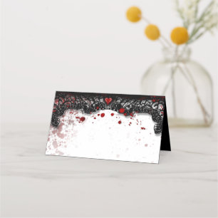 Cartão De Mesa Placas de Colocação do Vazio Splatter
