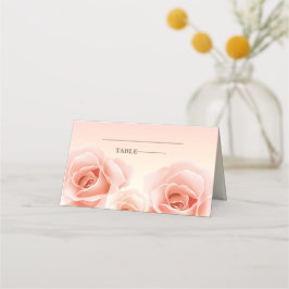Cartão De Mesa Placas de Mesa de pintura Elegante Rosa