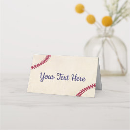 Cartão De Mesa Placas de torção do Chá de fraldas com beisebol