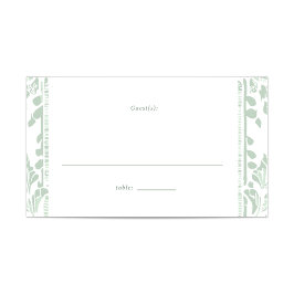 Cartão De Mesa Placecard de Mesas de Casamento Norwich