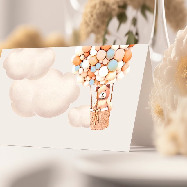 Cartão De Mesa Podemos Esperar! Placa de chá de fraldas (Criador carregado)