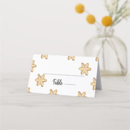 Cartão De Mesa Porta-cartões de Natal homem de biscoito de gengib