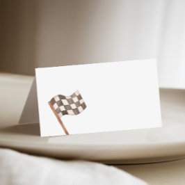 Cartão De Mesa Preenchimento de Sinalizador de Raça no Buffet