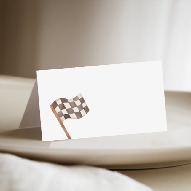 Cartão De Mesa Preenchimento de Sinalizador de Raça no Buffet (Criador carregado)