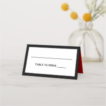 Preto, Branco e Vermelho Elegante