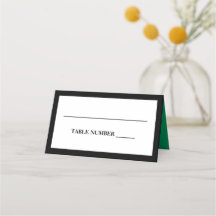 Preto Elegante, Branco e Verde Shamrock