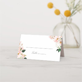 Cartão De Mesa Primavera Hydrangea Blossom Blush Casamento Floral