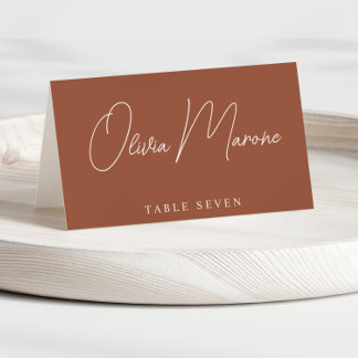 Cartão De Mesa Pumpkin Wedding