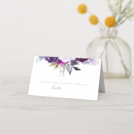 Cartão De Mesa Purple Floral