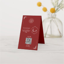 Cartão de Mesa QR Code do Ramadan | Menu S Iftar V