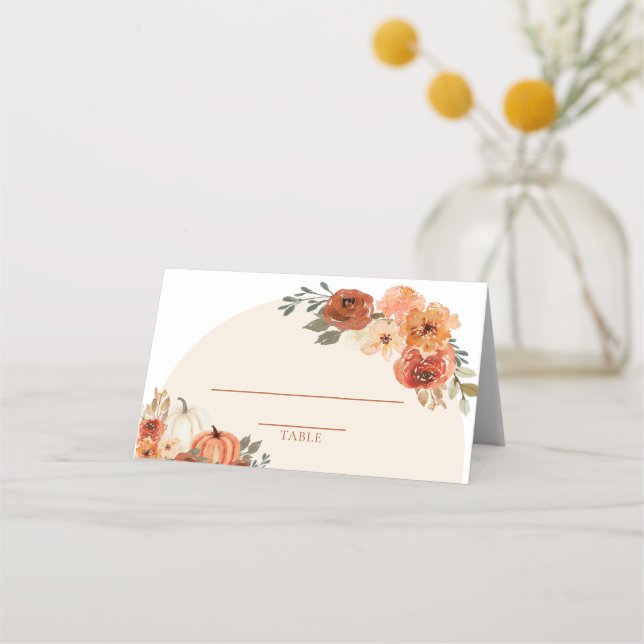 Cartão De Mesa Queda de Aquarela Bomba Queimada Laranja Queimada  (Frente)