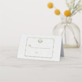Cartão De Mesa Quic Royal Dourado Crest Lush Número de Tabela Ver