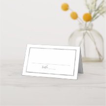 Recepção de casamento Simples de Quadro Silver
