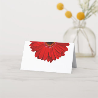 Cartão De Mesa Red Gerber Gerbera Daisy Wedding