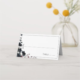 Cartão De Mesa Romantic Floral Wedding Soft Elegant