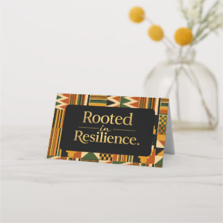 Cartão De Mesa Rooted in Resilience Favor Bag Topper