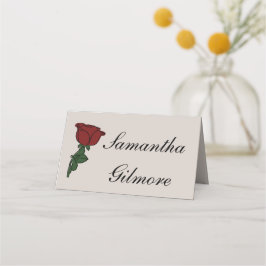 Cartão De Mesa Rosa