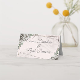 Cartão De Mesa Rosas Brancas Russas Mesa de Casamento N.º Placa d