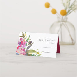 Cartão De Mesa Ruby Floral