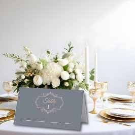 Cartão De Mesa Rustic Filigree, Casamento