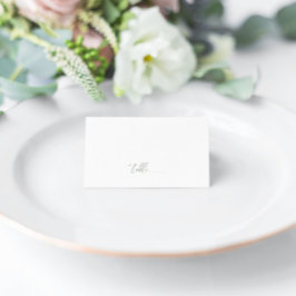 Cartão De Mesa Sage Green Modern Elegant Weding Place Card