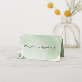 Cartão De Mesa Sage Whisper Botanical Place Cards