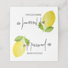 Cartão De Mesa SENHA WIFI Sinal de mesa dobrada