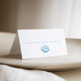 Cartão De Mesa Shell De Desenho Da Mão