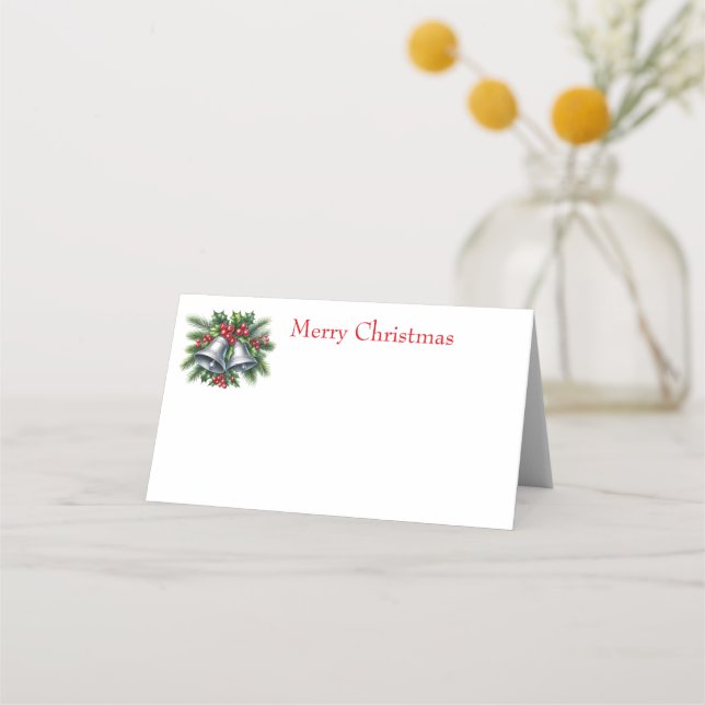 Cartão De Mesa Silver Bells (Frente)