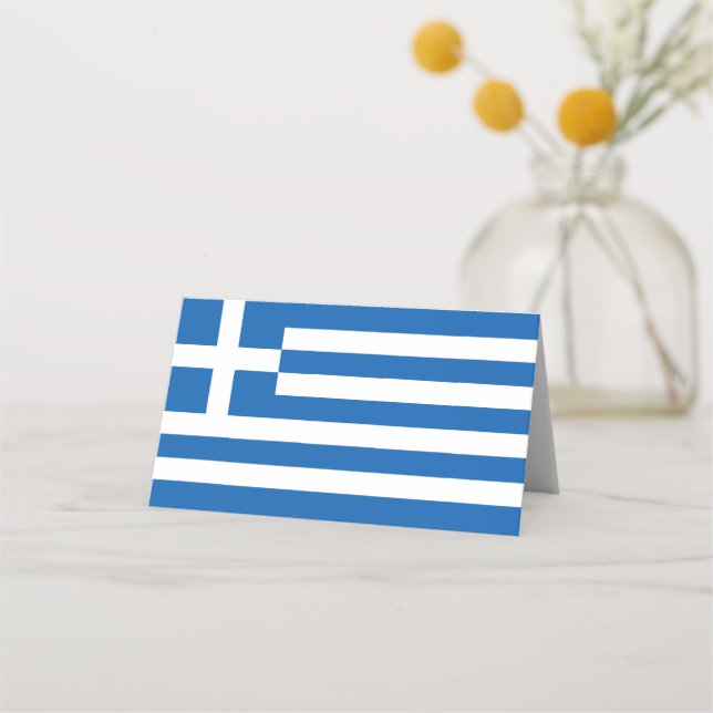 Cartão De Mesa sinalizador de grécia (Frente)