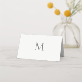 Cartão De Mesa Single Initial Civil Wedding