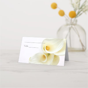 Cartão De Mesa Sobremesas de lírios Calla