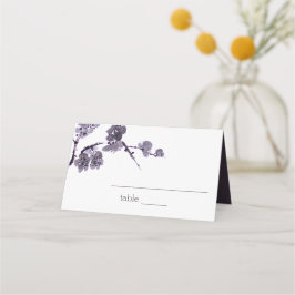 Cartão De Mesa Sombreado de ameixa