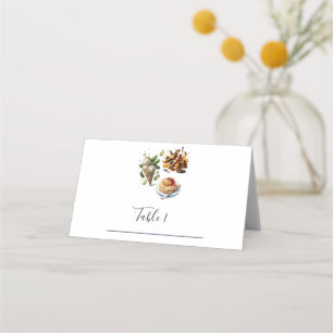 Cartão De Mesa Sorvete picles Chá de fraldas de desejos estranhos