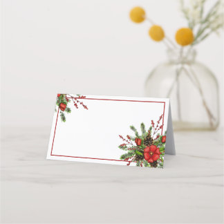 Cartão De Mesa Spray de férias de Natal