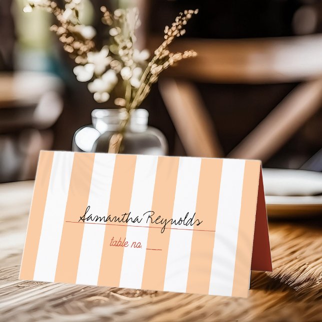 Cartão De Mesa Summer Beach Wedding (Criador carregado)