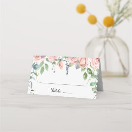 Cartão De Mesa Summer Breeze Calliografia Floral Casamento