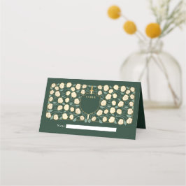 Cartão De Mesa Sword & Shield Medieval Fantasy Casamento Monogram