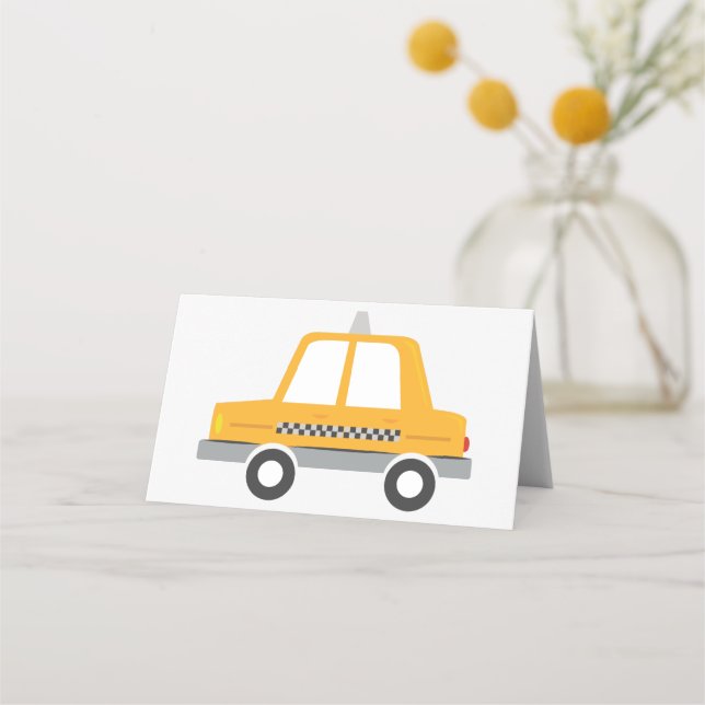 Cartão De Mesa Taxi Cab (Frente)
