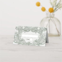 Cartão De Mesa Tema de Casamento do Partido do Jardim Botânico Vi