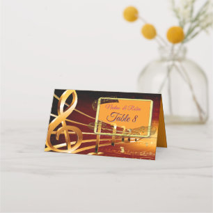 Cartão De Mesa Temas de Celebração para Amantes de Música