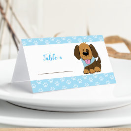 Cartão De Mesa Tenda de Buffet de Mesa de Cachorro Cachorrinho Ma